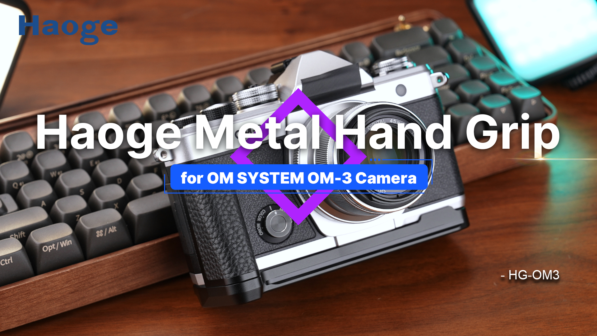Amazon.com : Haoge Handgrip L-Shape Grip Holder for OM System OM-3