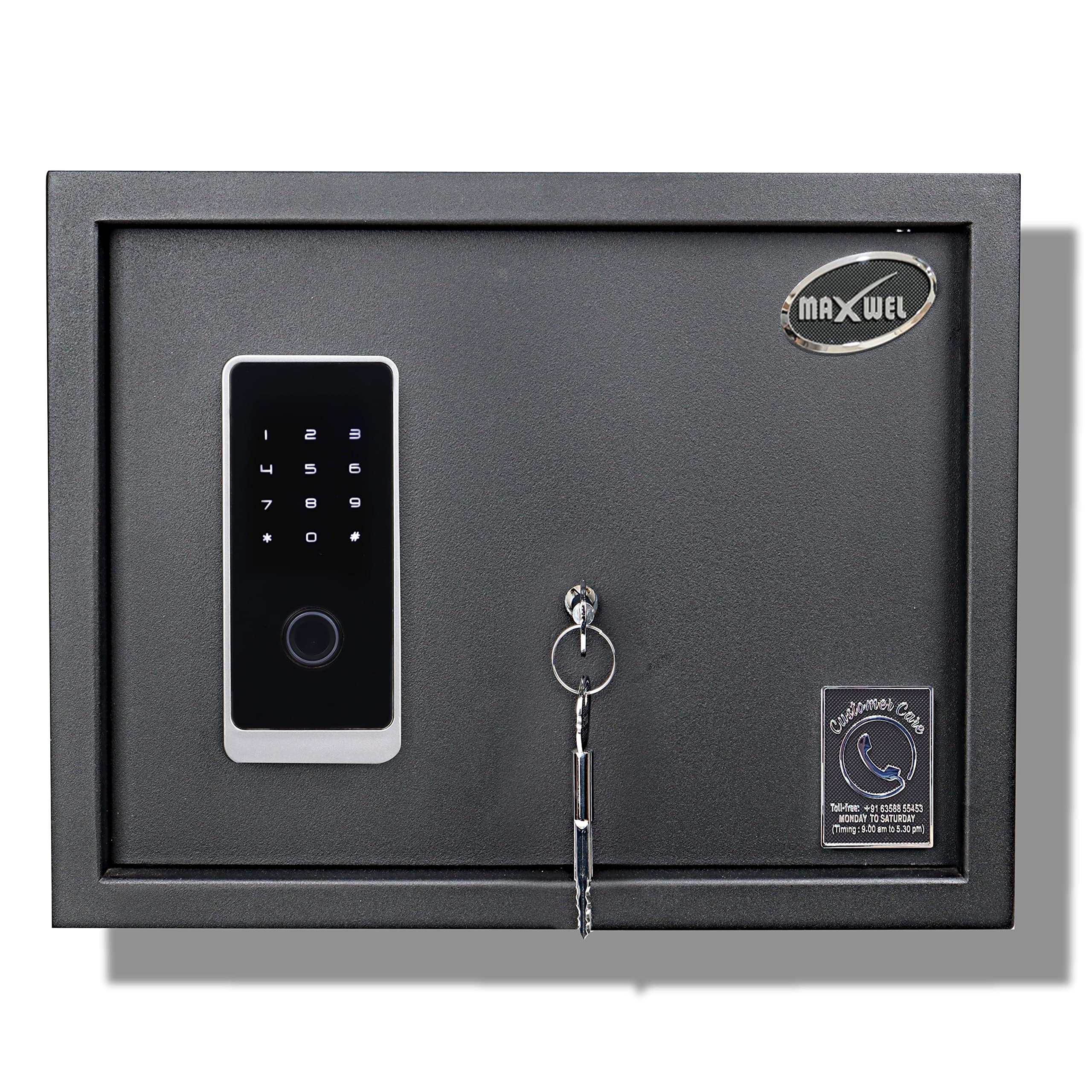 Maxwel Biometric Safe - Fingerprint & Key Access -2 Maxwel Biometric Safe - Fingerprint & Key Access -2