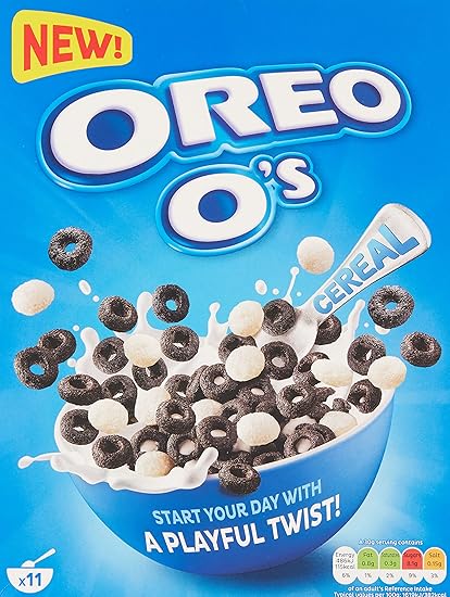 Oreo O's Cocoa Flavoured Chocolate Cereal, 12.35 oz / 350 g