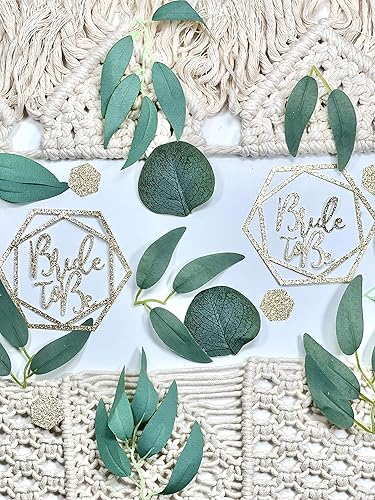 Miniatura 3 de Eucalyptus Bridal Shower Decorations, Bride To Be Bridal Shower Table Decor, Greenery Bridal Shower Decor, (Greenery, Bride to Be with Hexagons)