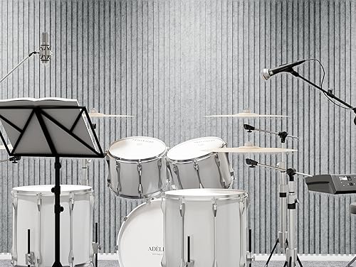 Miniatura 8 de Paquete de 4 paneles de pared acústicos gruesos de doble capa, autoadhesivos, paneles insonorizados grandes de alta densidad de 47 x 23.6 x 0.72