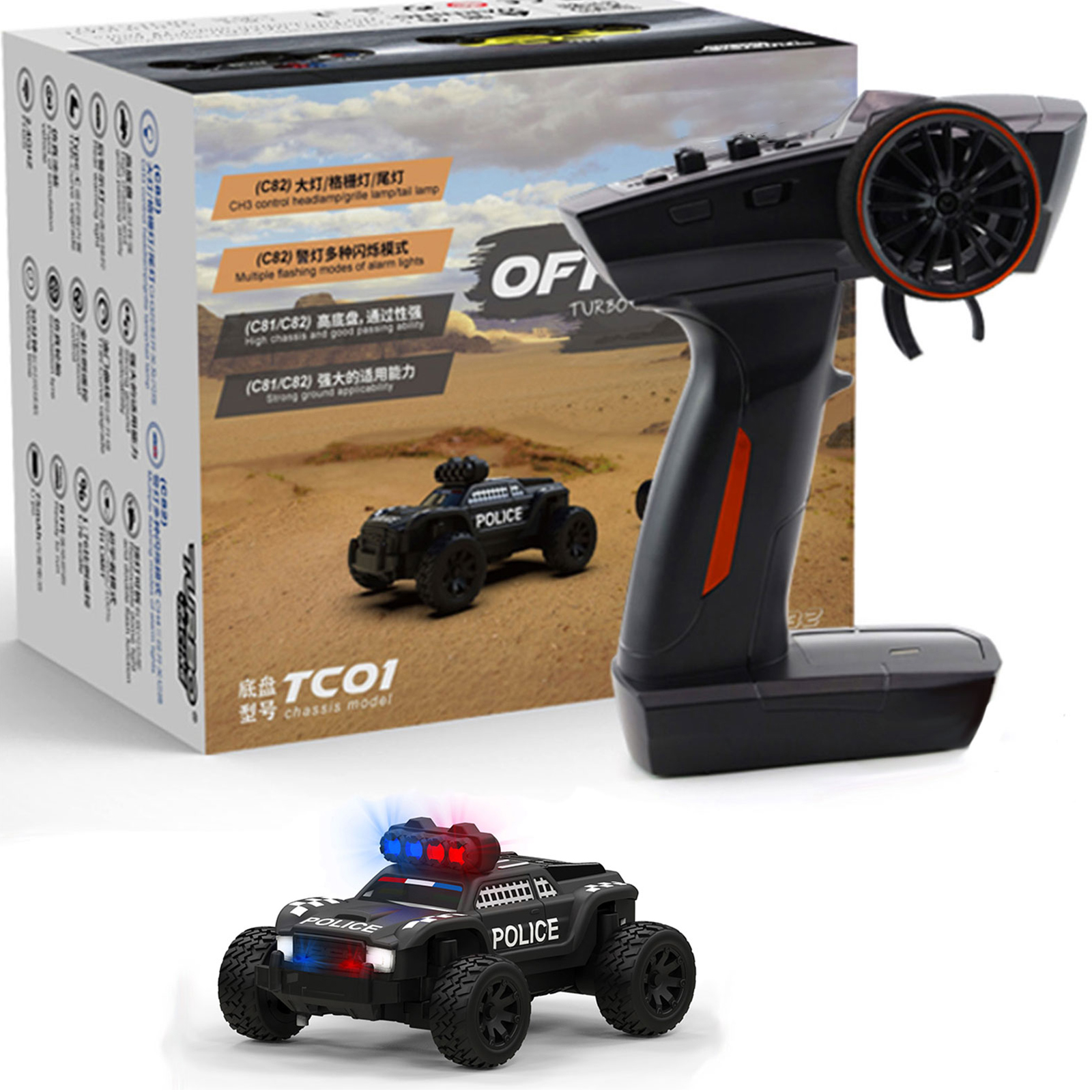 Amazon.co.jp: 1：76 C82 RCスポーツカークロスカントリー2.4 GHzフル