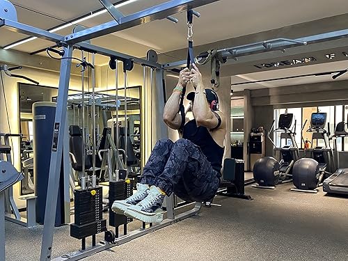 Miniatura 7 de Par de correas colgantes al aire libre con mosquetón con capacidad para correas de 330.7 lbs330 libras, kit de ganchos para colgar para camping,