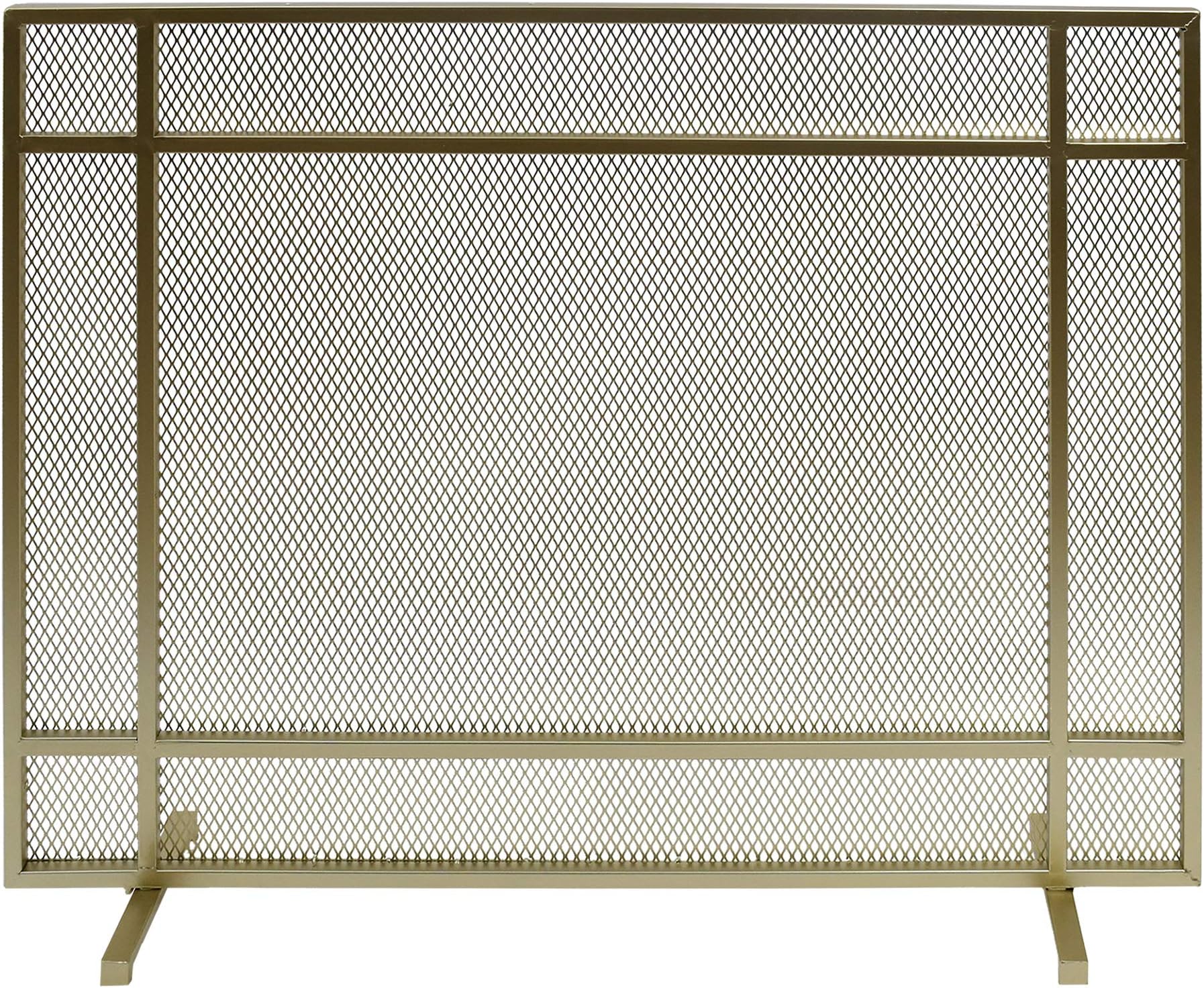 Christopher Knight Home Markus Modern Single Panel Iron Firescreen, Gold Finish