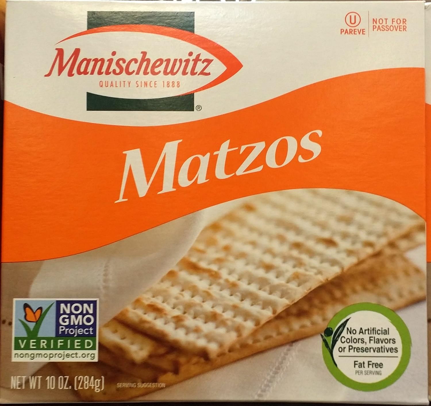 Manischewitz Matzos 10 oz (Pack of 3) Grocery & Gourmet Food