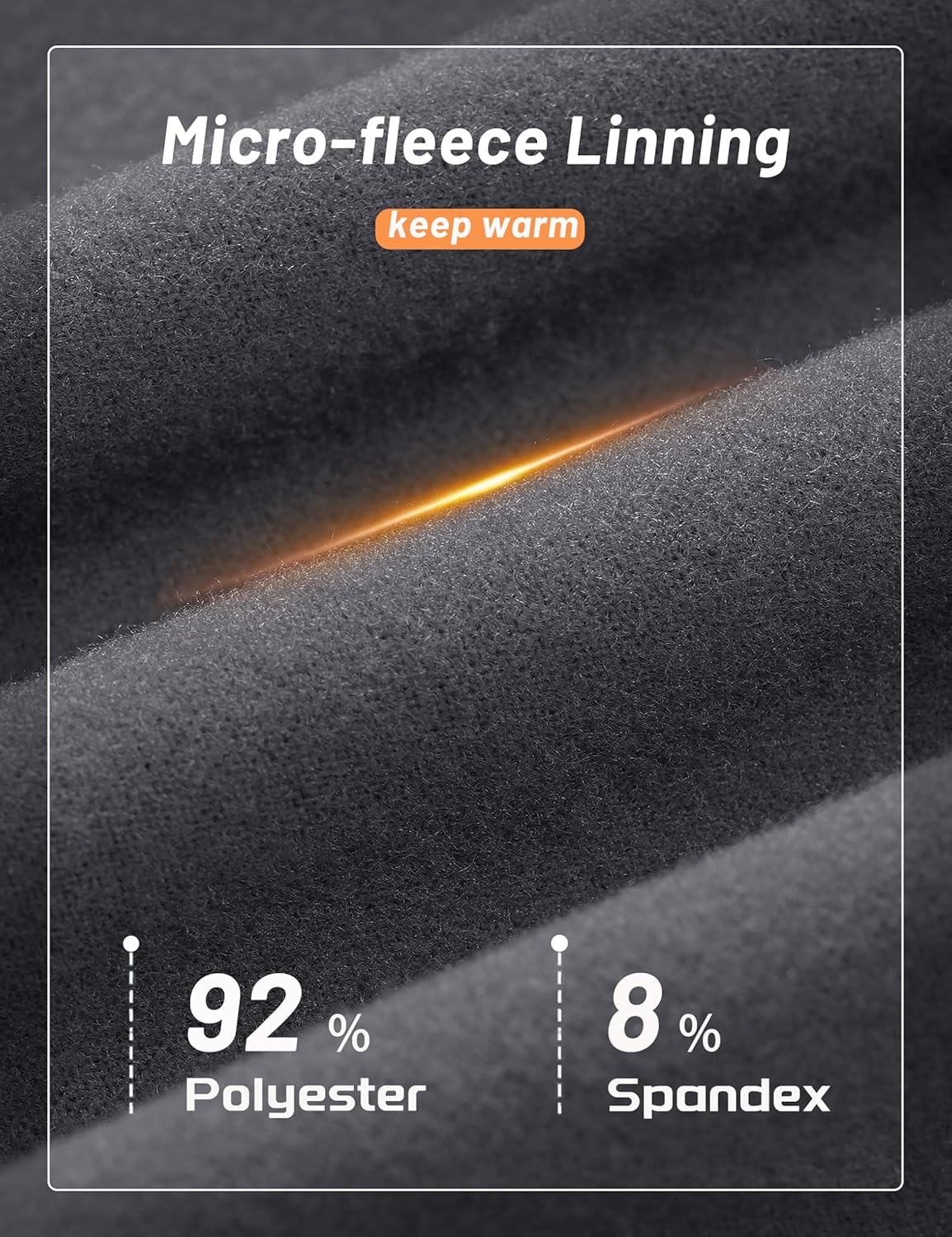 MAGCOMSEN Men's Thermal Shirt Mock Turtle Neck, Fleece Lined Long Sleeve Undershirts, Athletic Warm Base Layer Winter Top - Image 4