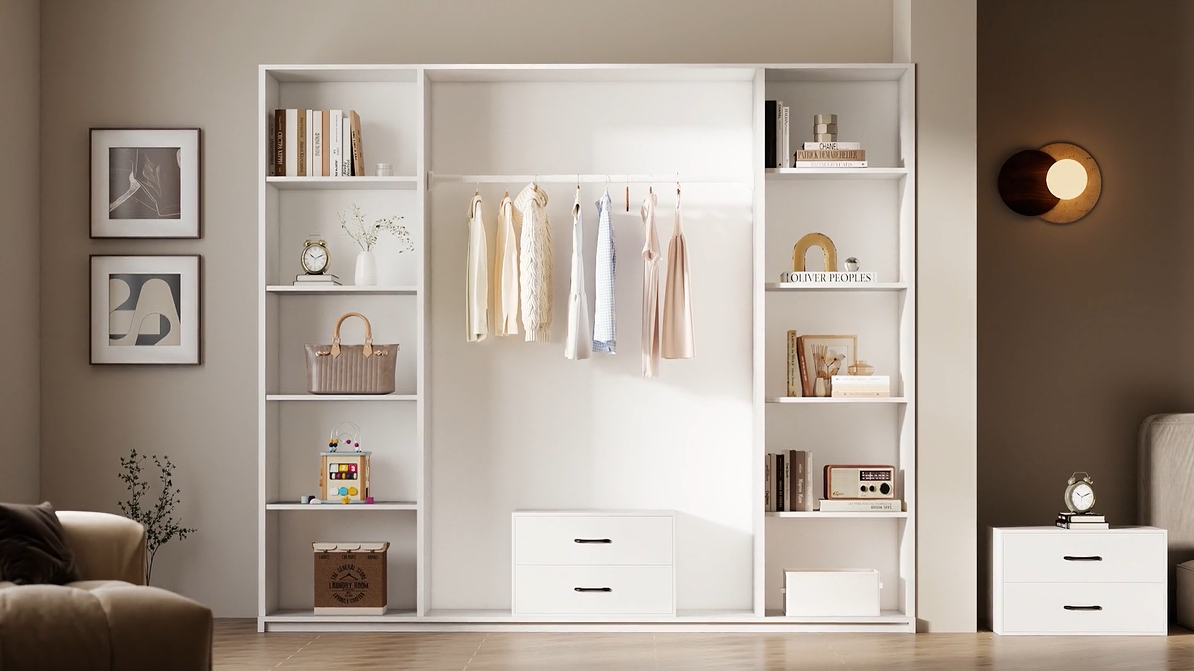 Amazon.com: Giantex Stackable Drawers for Closet, 2-Drawer Short