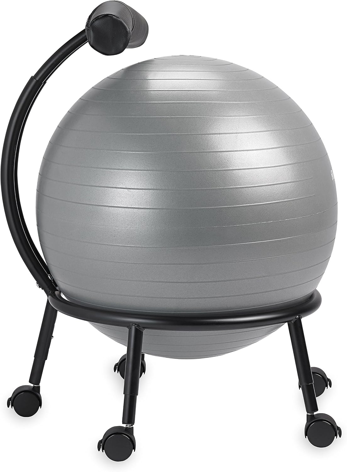 Gaiam Custom-Fit Balance Ball Chair - Exercise Stability Ball Adjustable Desk Chair for Home or Office with 55cm Yoga Ball, Air Pump, Exercise Guide and Satisfaction Guarantee