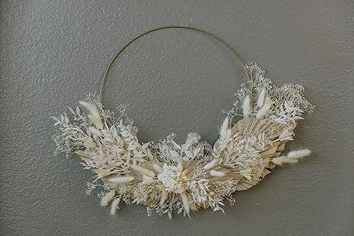 Miniatura 2 de CBT Floral & Craft Ruscus italiano seco (aproximadamente 30 pulgadas de alto) Ruscus italiano blanqueado l Ruscus italiano conservado para la Blanco