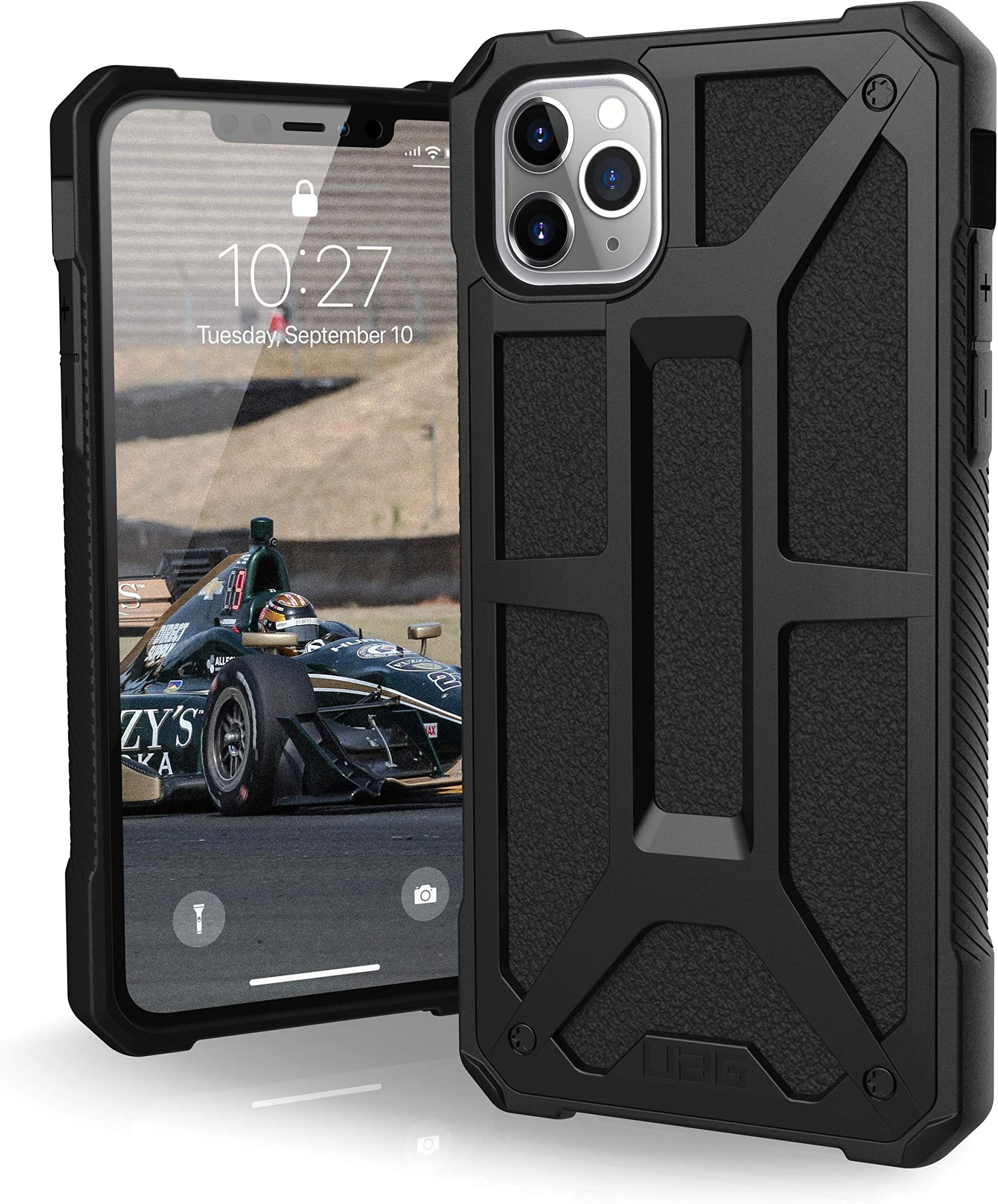 URBAN ARMOR GEAR UAG Designed for iPhone 11 Pro Max [6.5-inch Screen] Monarch Feather-Light Rugged [Black] Military Drop Tested iPhone Case