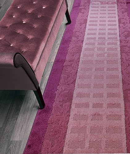 Miniatura 11 de Tapete de pasillo de corte personalizado, antideslizante, 66 cm. / 26 pulgadas de ancho x tu elección de largo. Pergamino verde,Antracita a