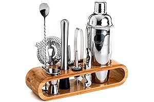 Mixology Bartender Kit: 10-Piece Cocktail Set for Perfect Drinks
