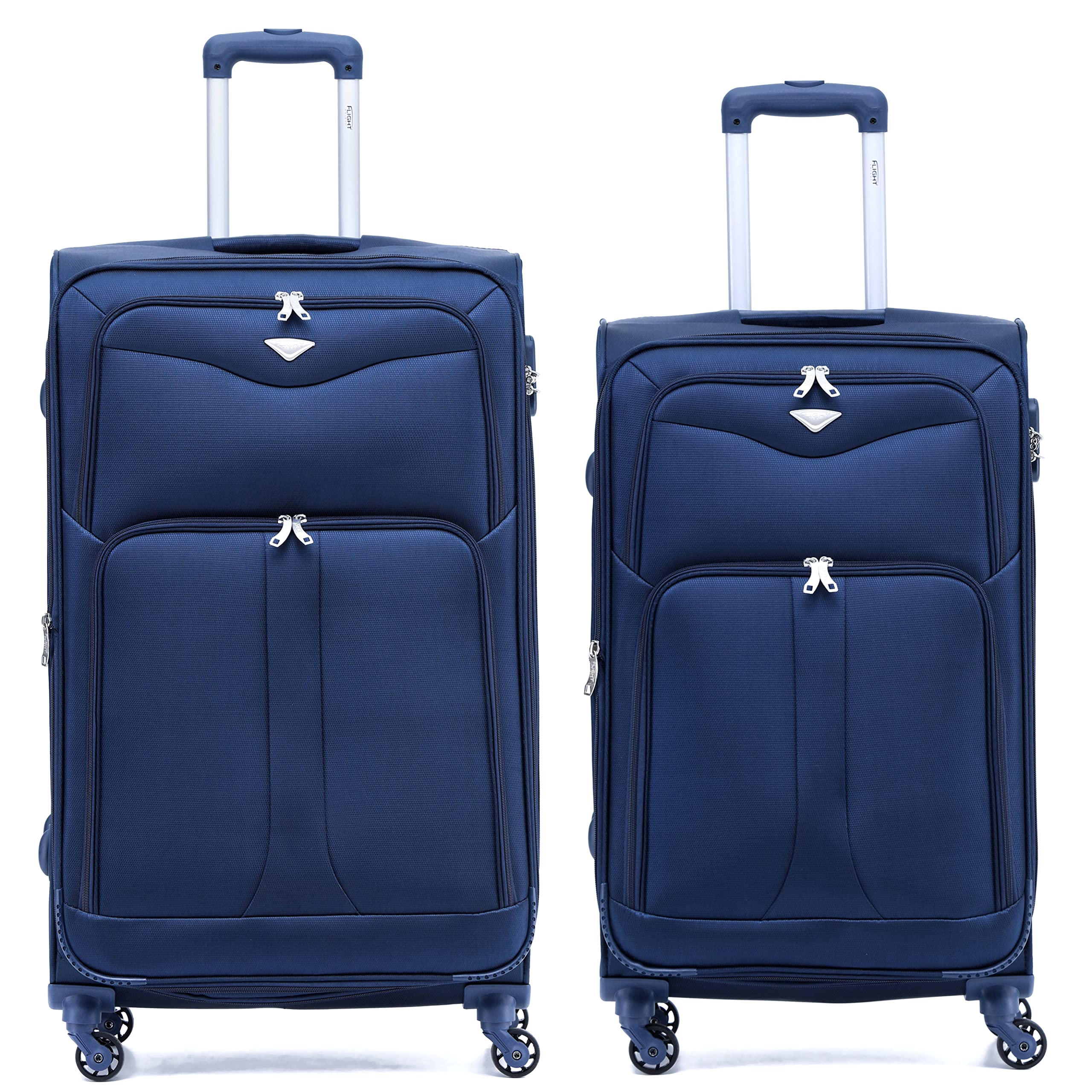 Flight Knight Lightweight 4 Wheel 800D Soft Case Suitcases Anti Crack Cabin & Hold Luggage Options Approved for Over 100 Airlines Including easyJet, BA & Many More! — view 94