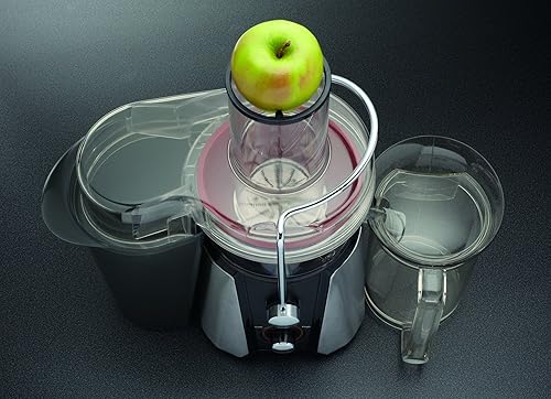 Miniatura 5 de Oster JusSimple - Extractor de jugo fácil de limpiar de 2 velocidades con canal de alimentación extra ancho, FPSTJE9010-000, 900W, negroplata