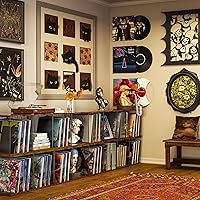 Vista 6 de Almacenamiento de Discos de Vinilo de 3 Cubos DIY Apilable 120-150 Discos Visualizar Álbum Almacenamiento Caja de Almacenamiento de Discos