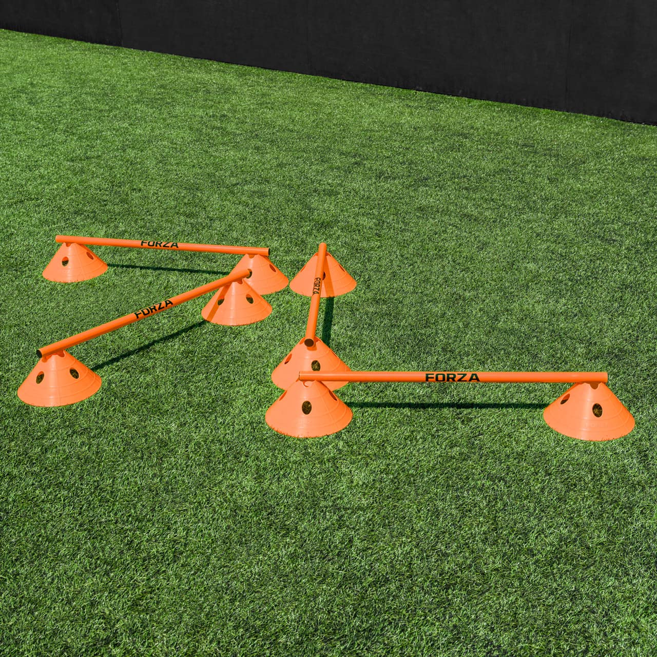 FORZA Set Ostacoli con Coni - Esercizi Ad Alta Intensità | Set Calcio | Accessori per Addestramento | Set con Cinesini E Pali | Agilità E velocità | Attrezzature per Scuola