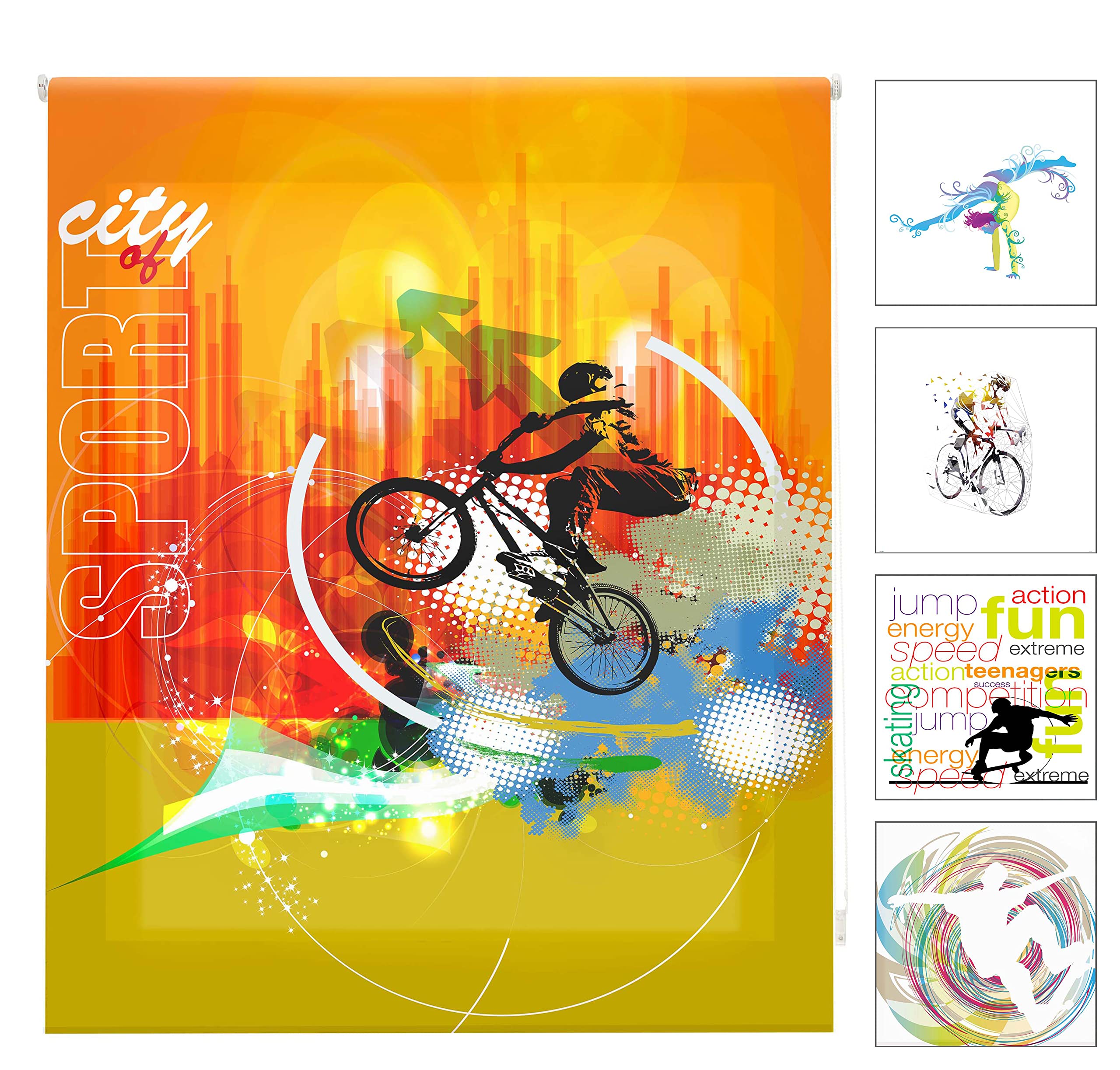 blindecor w-j-87564 – Roller Translucido Digital Print, 110 x 180 cm