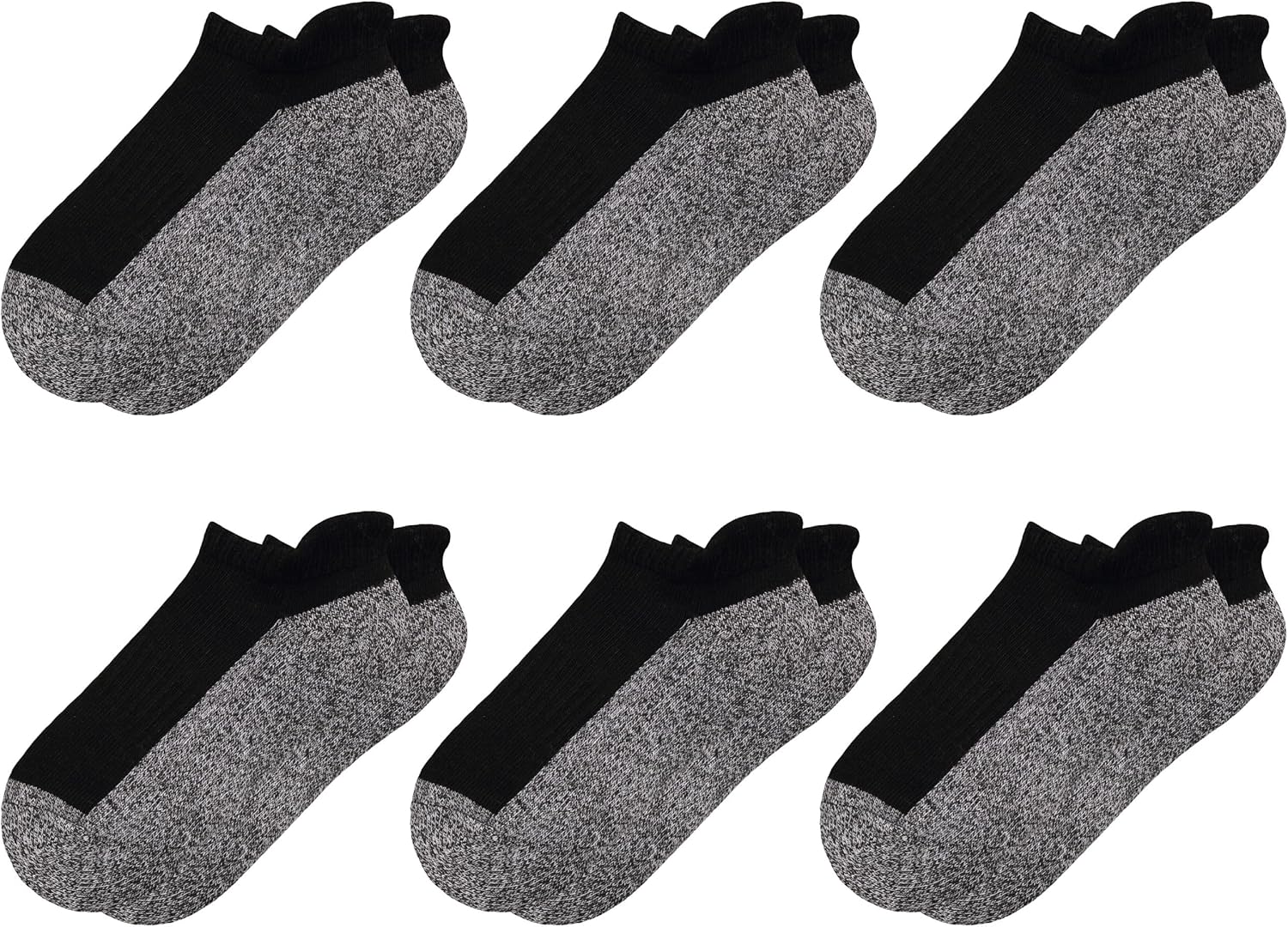 Sunew Baby and Toddler Socks, Boys Girls Cushioned Athletic Ankle/Low Cut Socks 6-Pair
