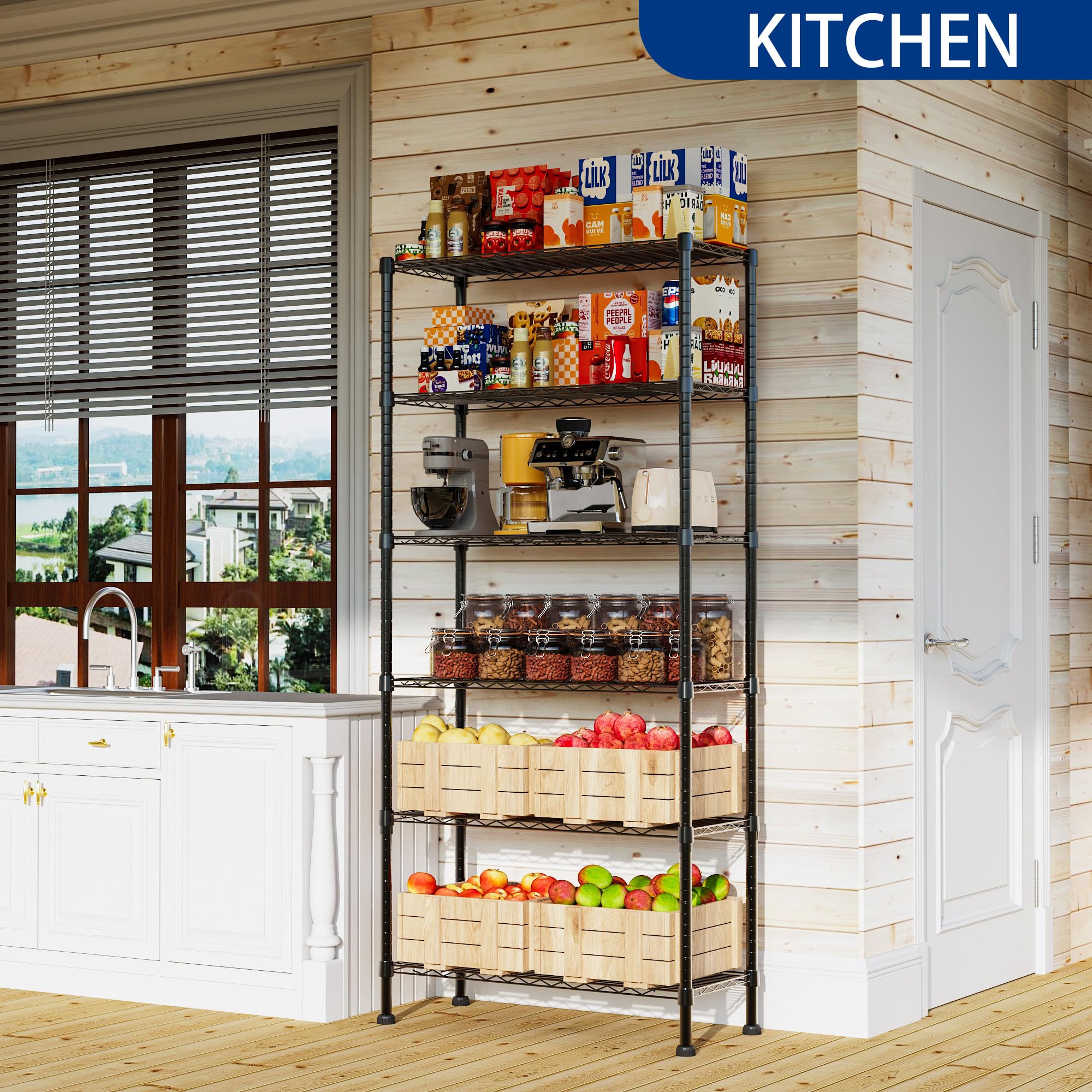 コレクション w-p Amazon.com: REGILLER 6-Wire Shelving Metal Storage Rack