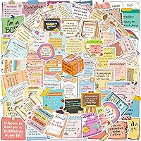 Vista 39 de 100 unidades de calcomanías de ciencias naturales, calcomanías de vinilo para experimentos de química, física y biología, calcomanías de laboratorio