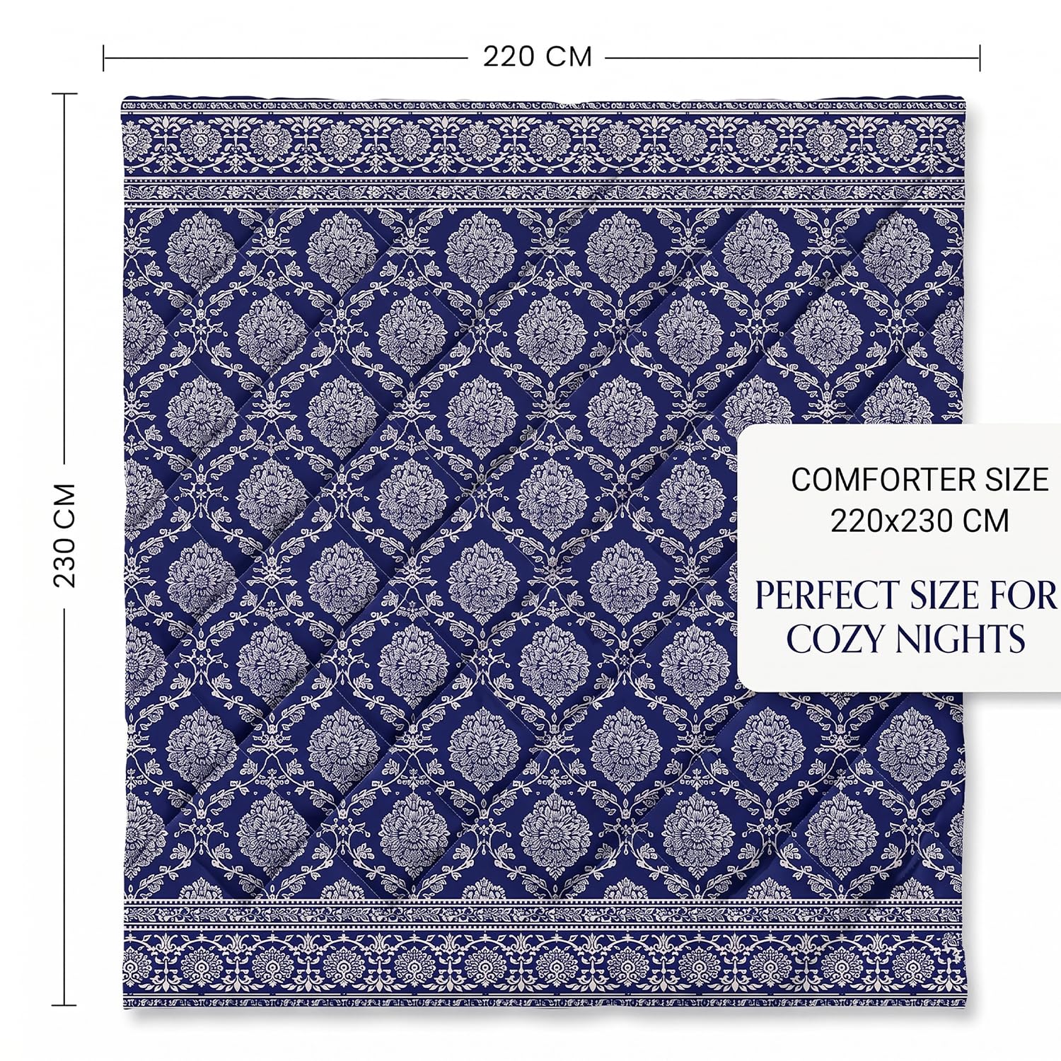 Jaipuri Cotton Comforter - Double Bed | Premium & Soft -3