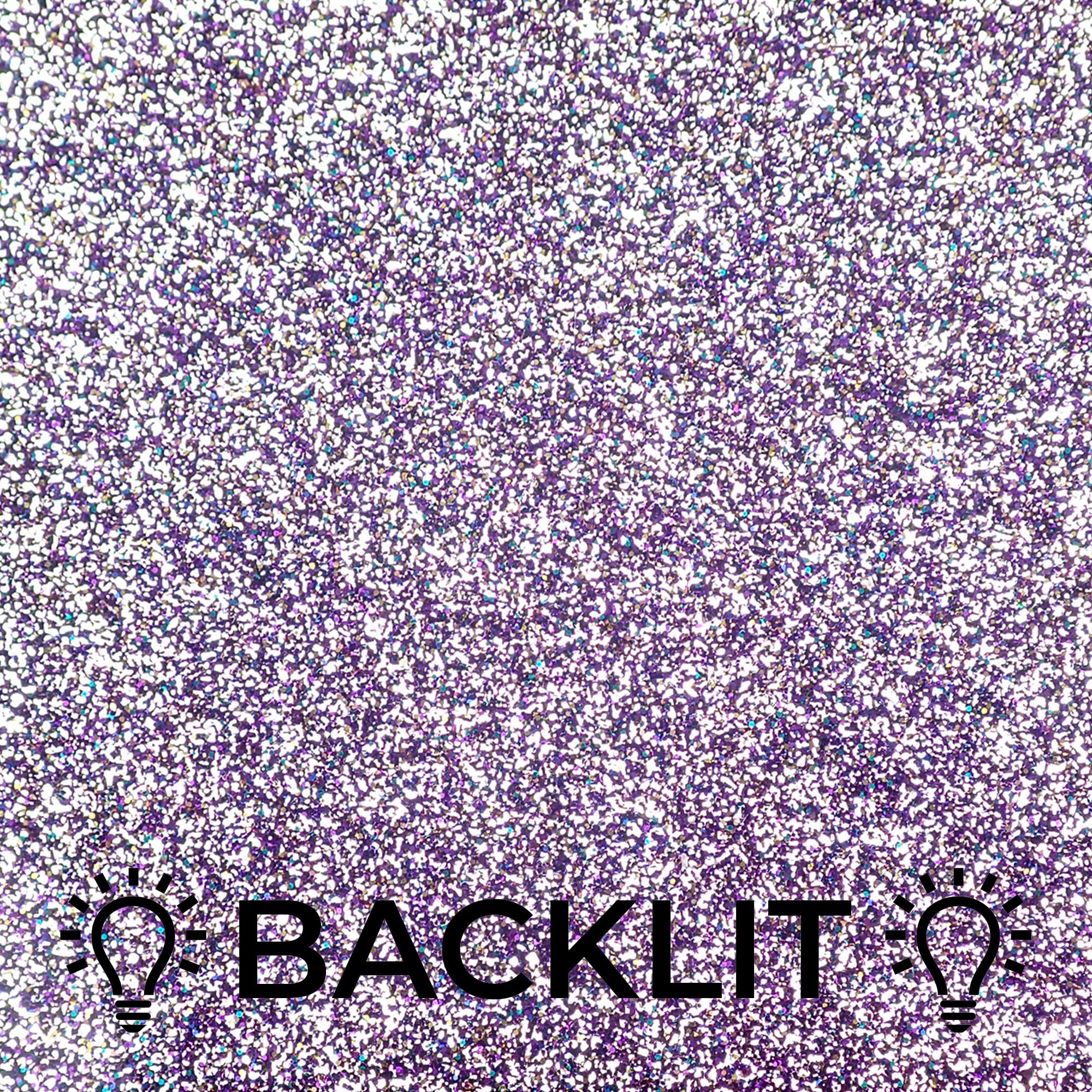 Incudo Purple Holographic Glitter Acrylic Sheet - 500x300x3mm - Image 2