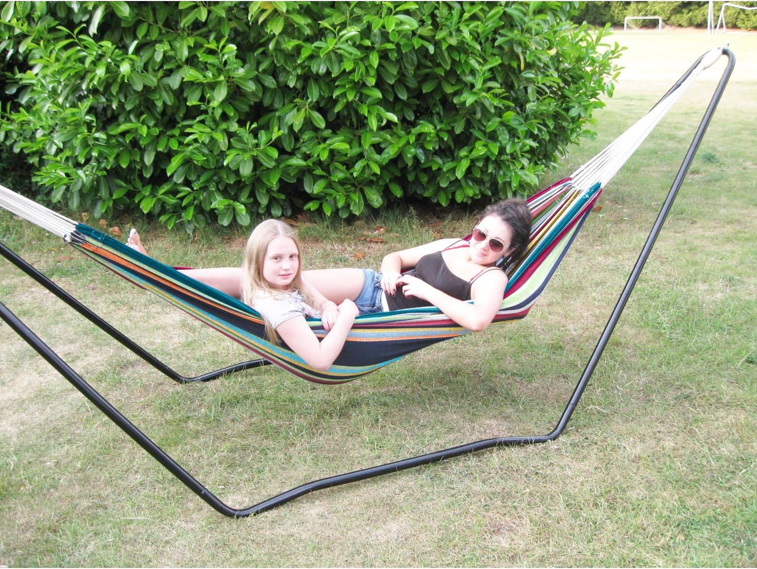 Ultracamp Spinel Double Swinging Hammock on Metal Stand
