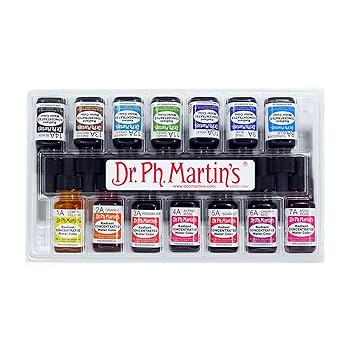 ドクターマーチン カラーインク 48色セット Amazon | Dr. Ph. Martin's ドクターマーチン ラジアント 1/2OZ