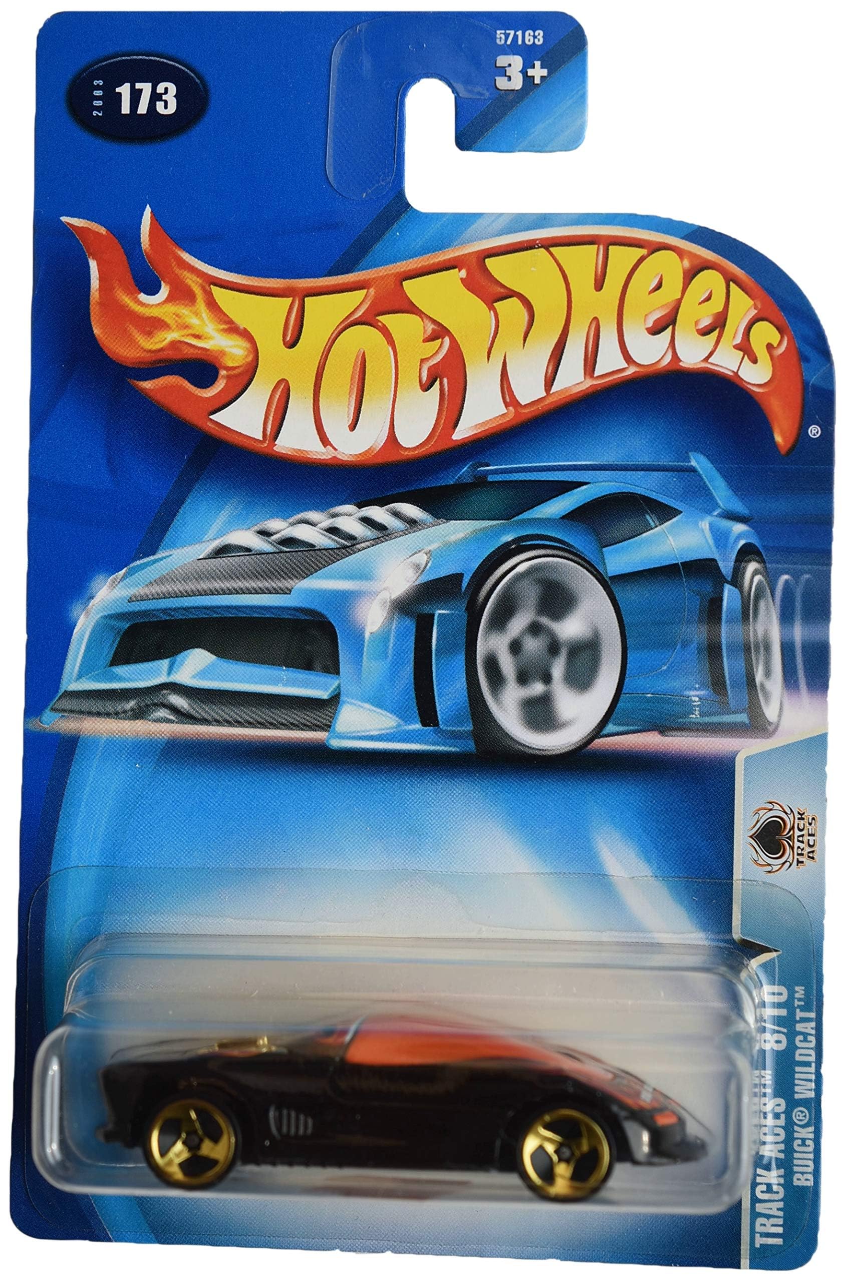 Amazon.com: Hot Wheels Buick Wildcat, Track Aces 8/10 [Black] #173