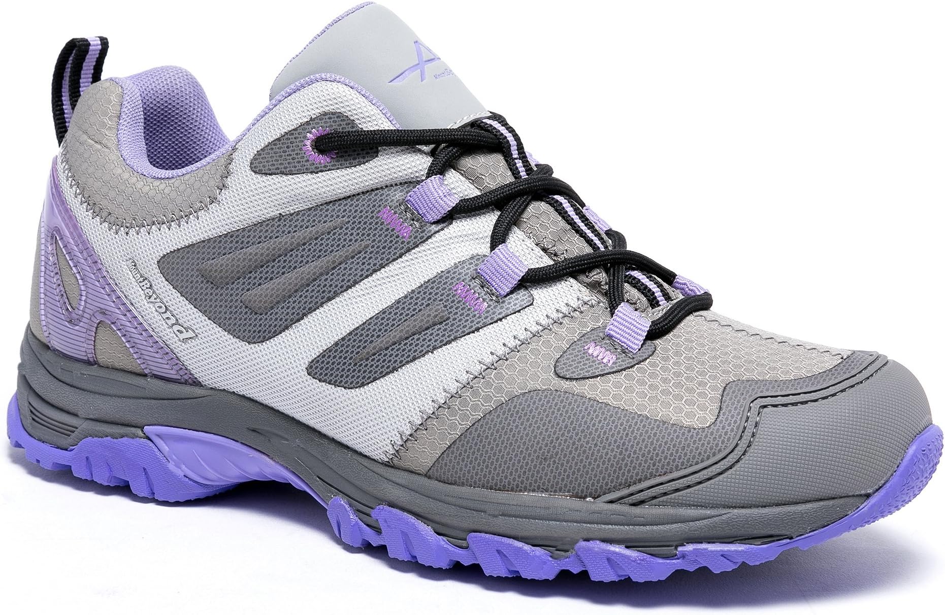 Womens Waterproof Hiking Shoes Outdoor Breathable(Grey 8.5)