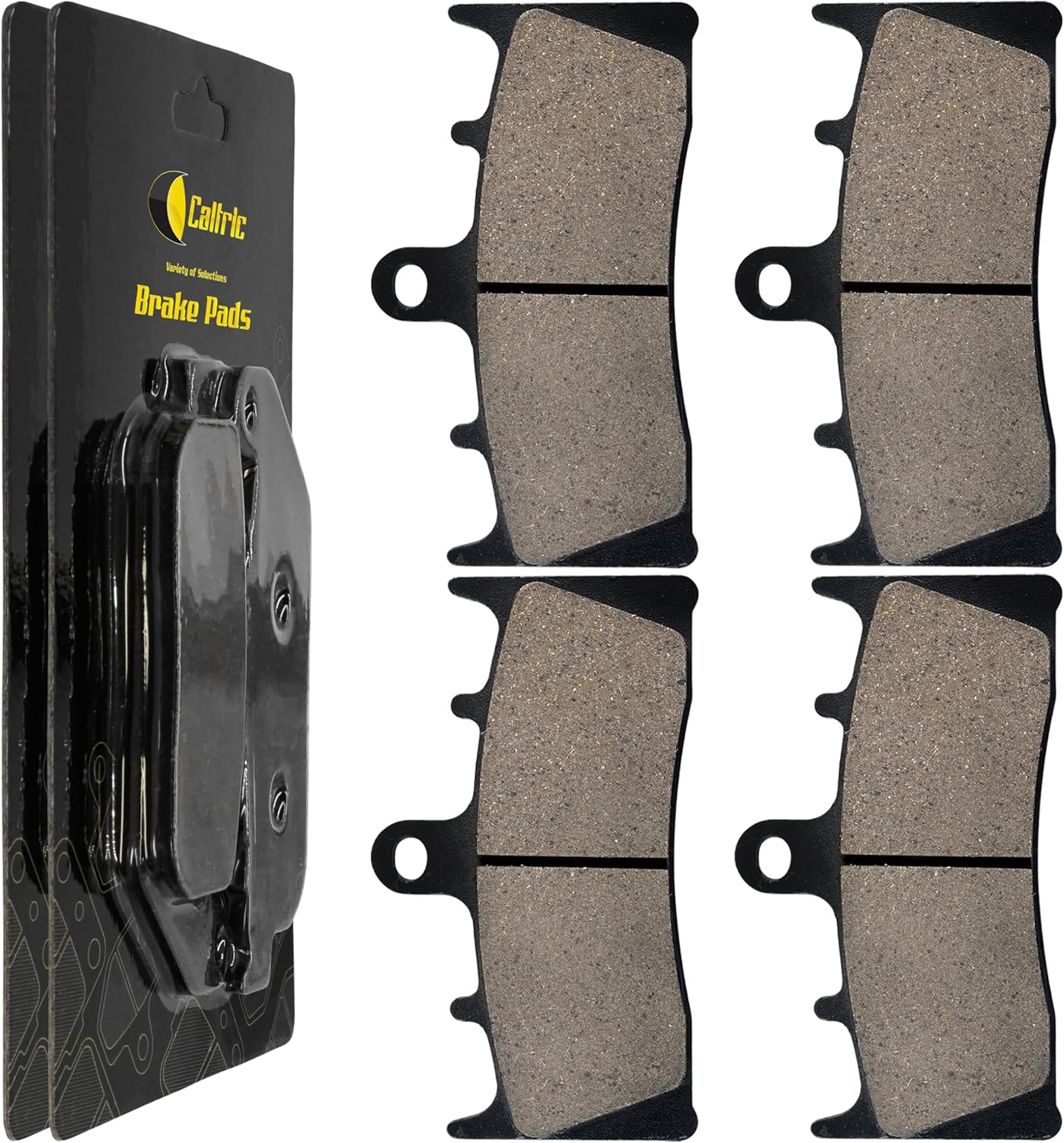 Caltric Brake Pads Compatible with Kawasaki Zzr600 Zzr 600 2005 2006 2007 2008 Front Brakes