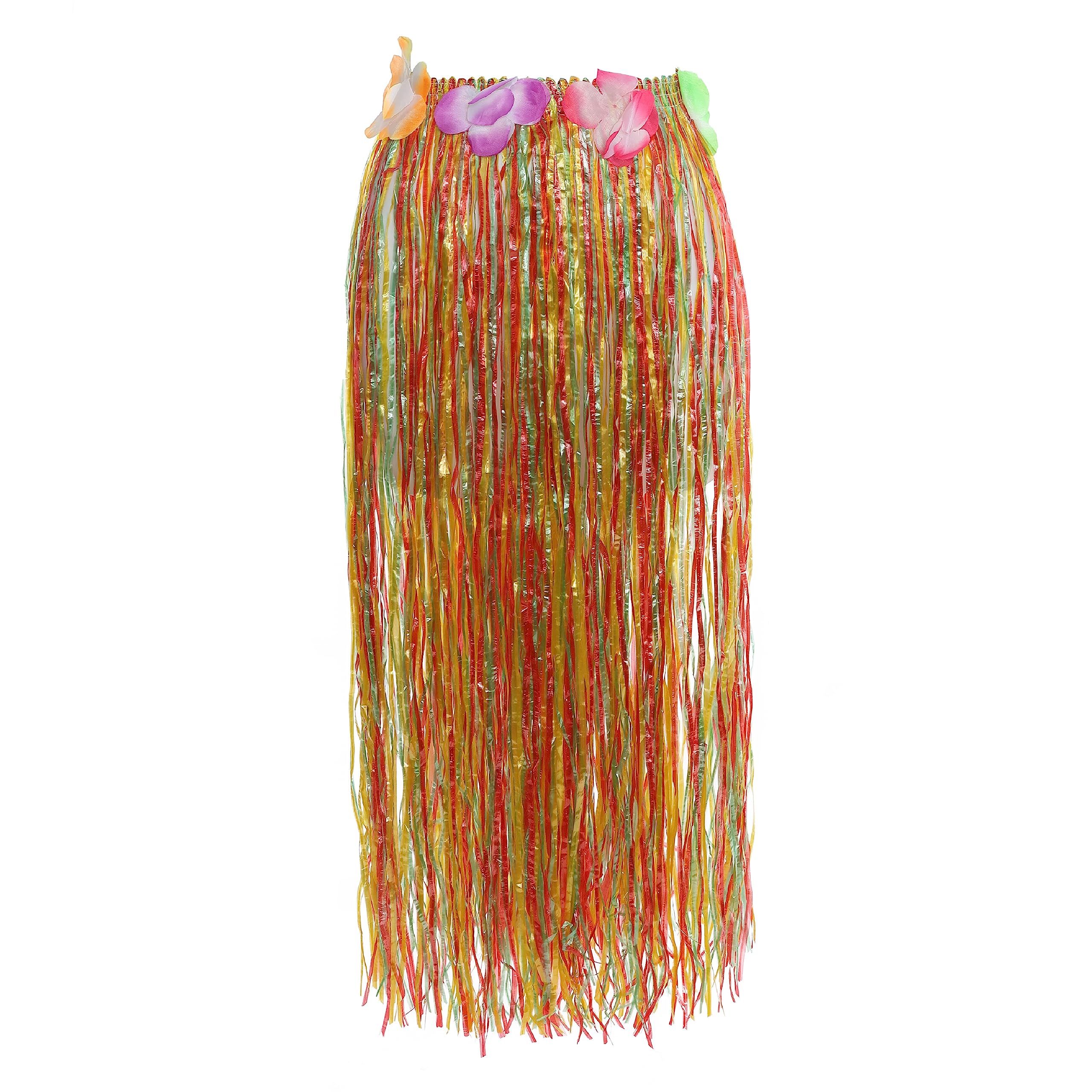 I LOVE FANCY DRESS Multi Coloured 80cm Hula Skirt - Adult Women's Floral Hawaiian Party Skirt - One Size Fits Most (26-36 inches) - Pack Of 1 โ image 1