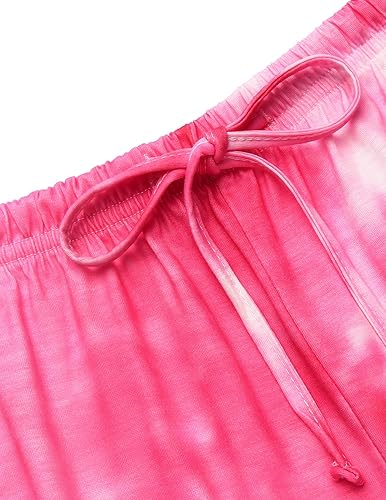 Miniatura 4 de Ekouaer - Conjunto de pijama de 2piezas con teñido anudado para mujer, para descansar y dormir