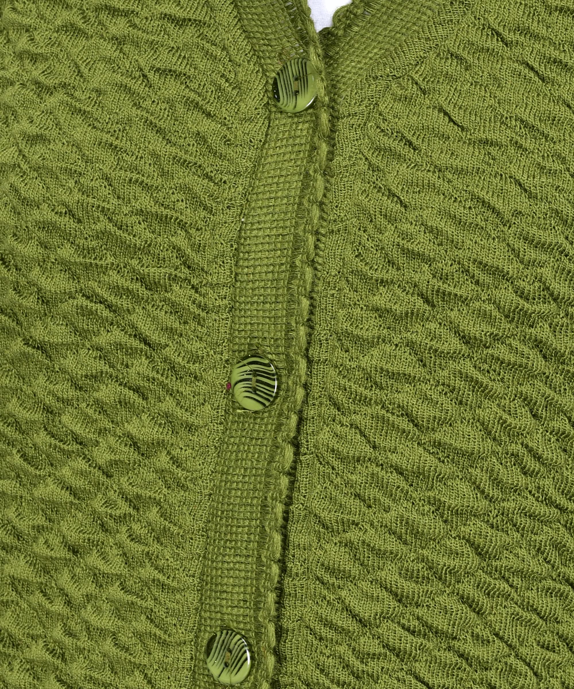 eKools Women's Winterwear Woolen V-Neck Sweater Cardigans (2XL, Green) - Image 5 thumbnail