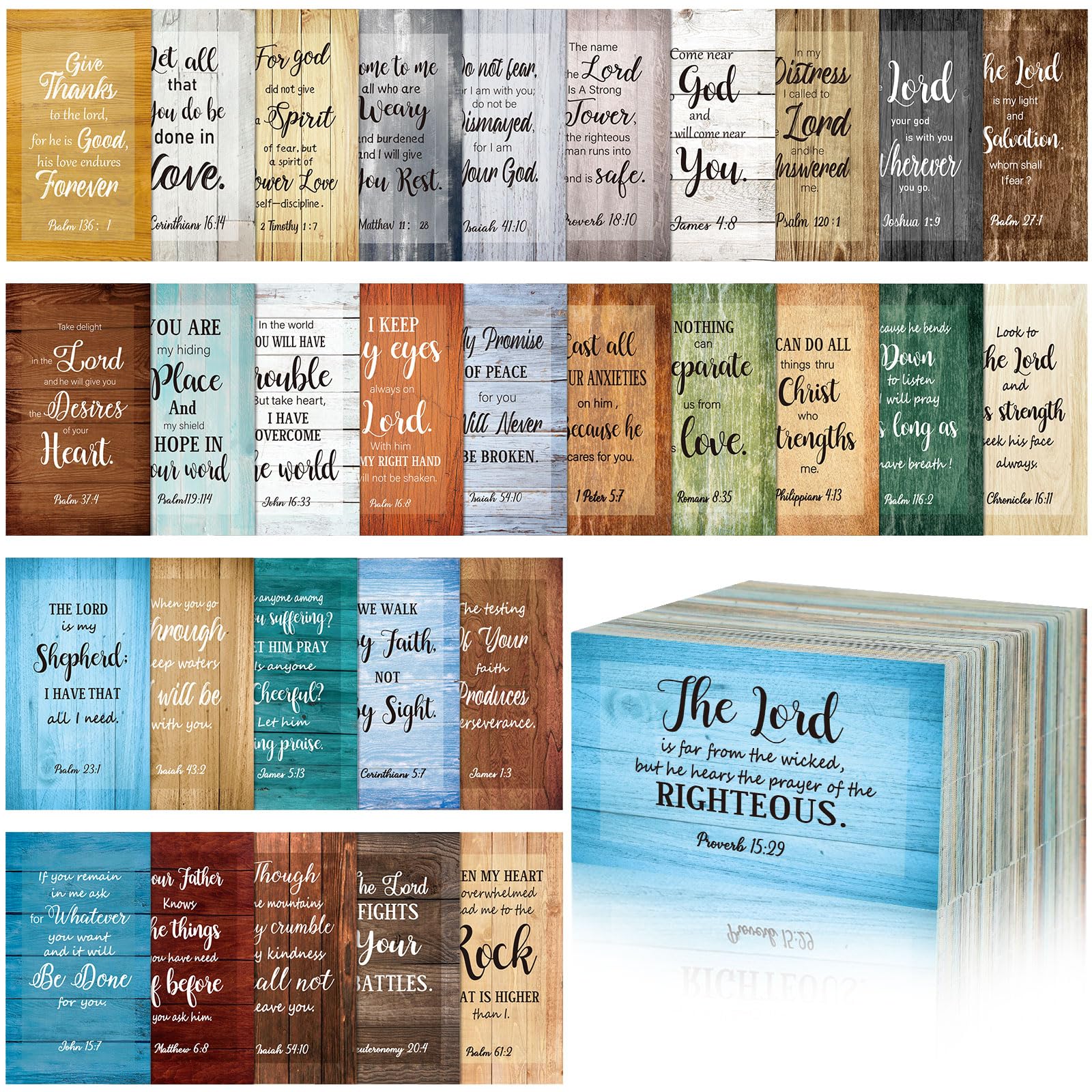 Estune 230 Pcs Bible Verse Cards with Full Scripture Bulk Mini Prayer Cards Women Men with Assorted Motivational Inspirational Gospels Quote Bulk for Friend Religious Christian Gift(Classic Style)