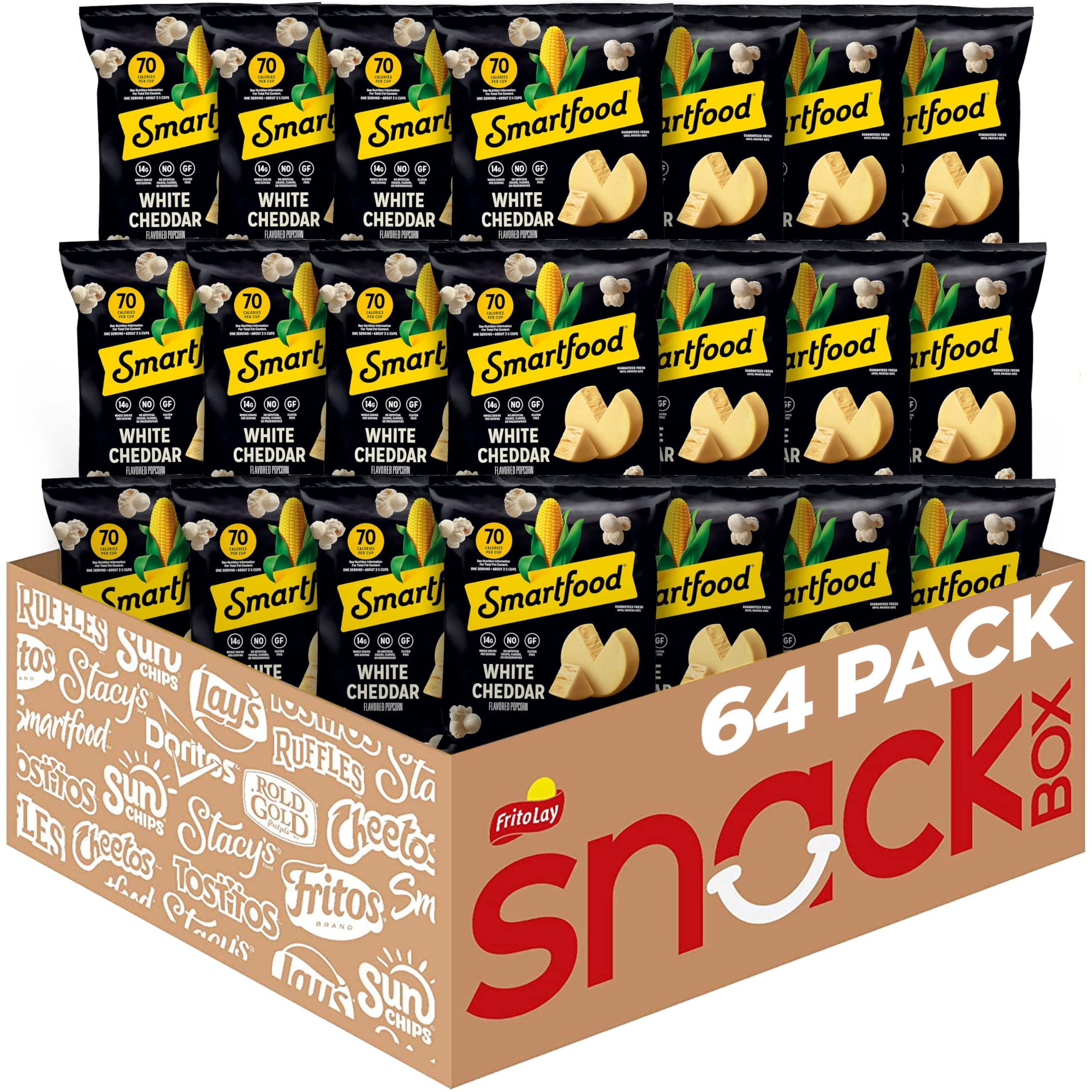 Popcorn, White Cheddar, 1 Ounce (Pack of 64)