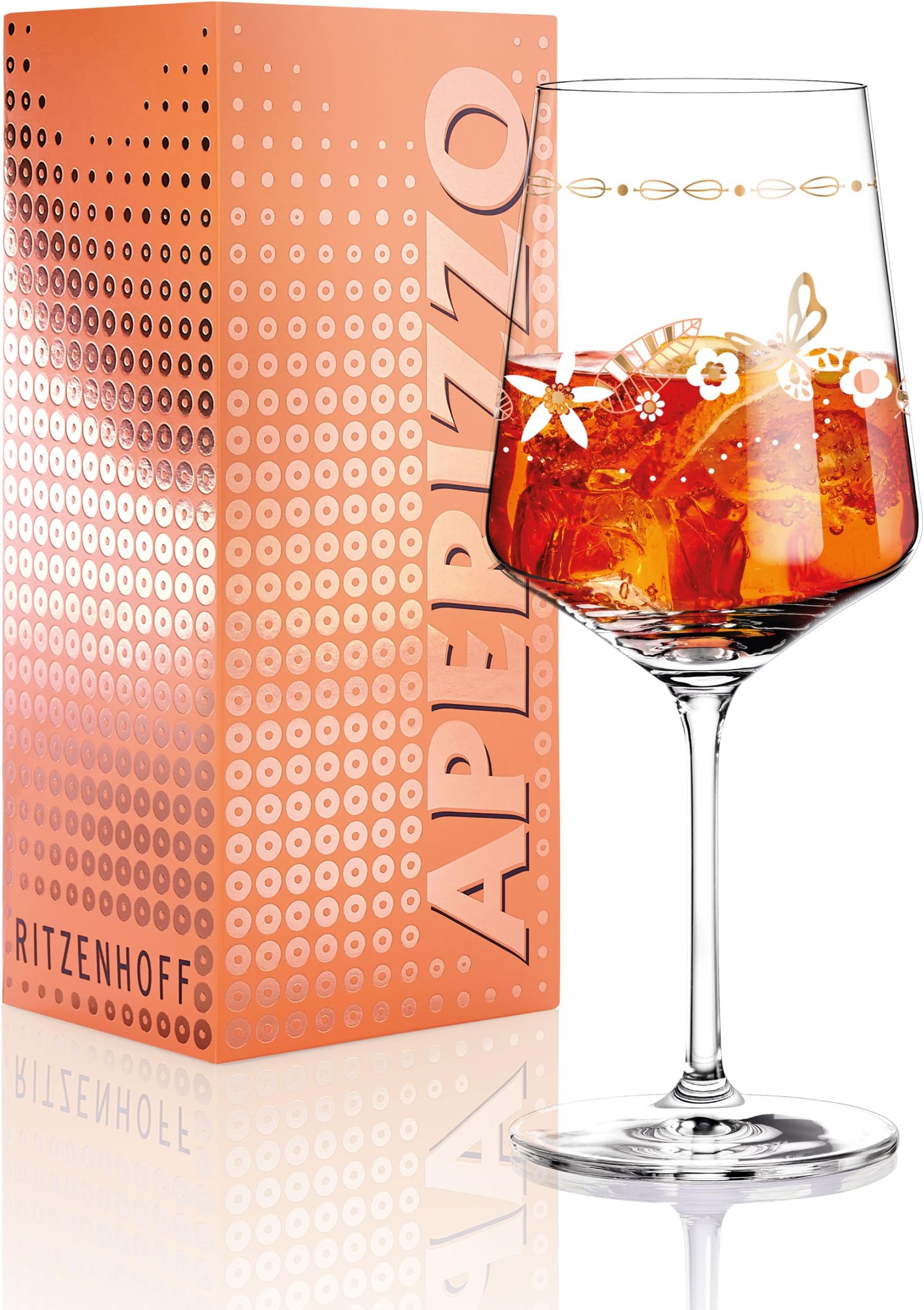 RITZENHOFF 2840013 Aperizzo Aperitif Glasses, 9.3 x 9.3 x 22.5 cm, Multi-Coloured
