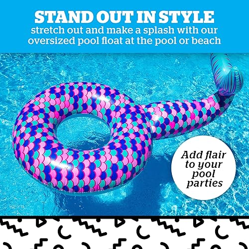 Miniatura 2 de Bigmouth Inc flotador de piscina, gigante, cola de sirena