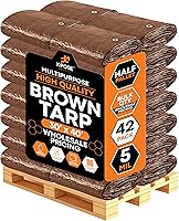 Vista 91 de Xpose Safety - Lona de polietileno ligera azul – Funda protectora multiusos, paño de goteo – duradero, impermeable, resistente a la intemperie