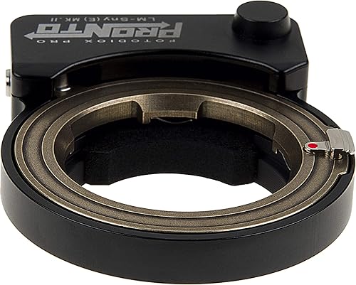Fotodiox Adaptador de enfoque automático Pro Pronto Mark II, compatible con lente de montaje Leica M a cámaras Sony E-Mount, adaptador de enfoque