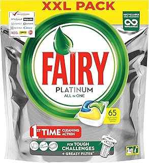 Fairy Platinum tarcze do zmywarki, cytryna, 65 sztuk