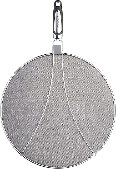 MasterClass Splatter Guard, Stainless Steel, Odour-Resistant, 33 cm (13")