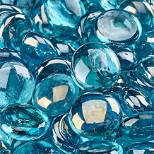 Ebony and Ivory - Blended Fire Glass Beads for Indoor and Outdoor Fire Pits or Fireplaces | 10 Pounds | 3/4 Inch