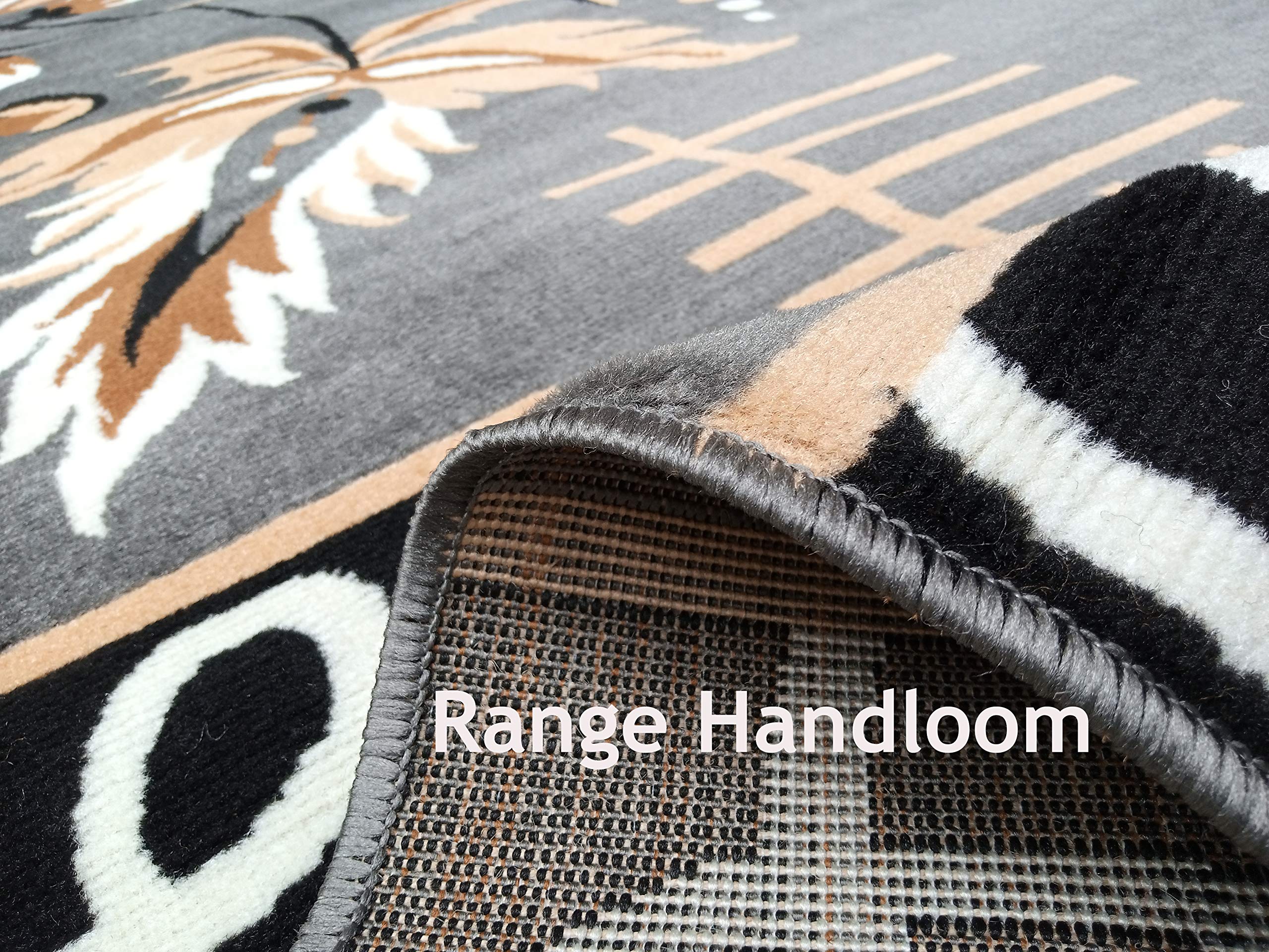 Range Handloom Modern Carpet (Brown, Grey, Acrylic, 180x235 Cm)