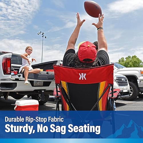 Vista 134 de Kijaro Dual Lock Pro NFL - Silla plegable para fanáticos deportivos, 26 pulgadas de largo x 35.5 pulgadas de ancho x 37 pulgadas de alto, New New