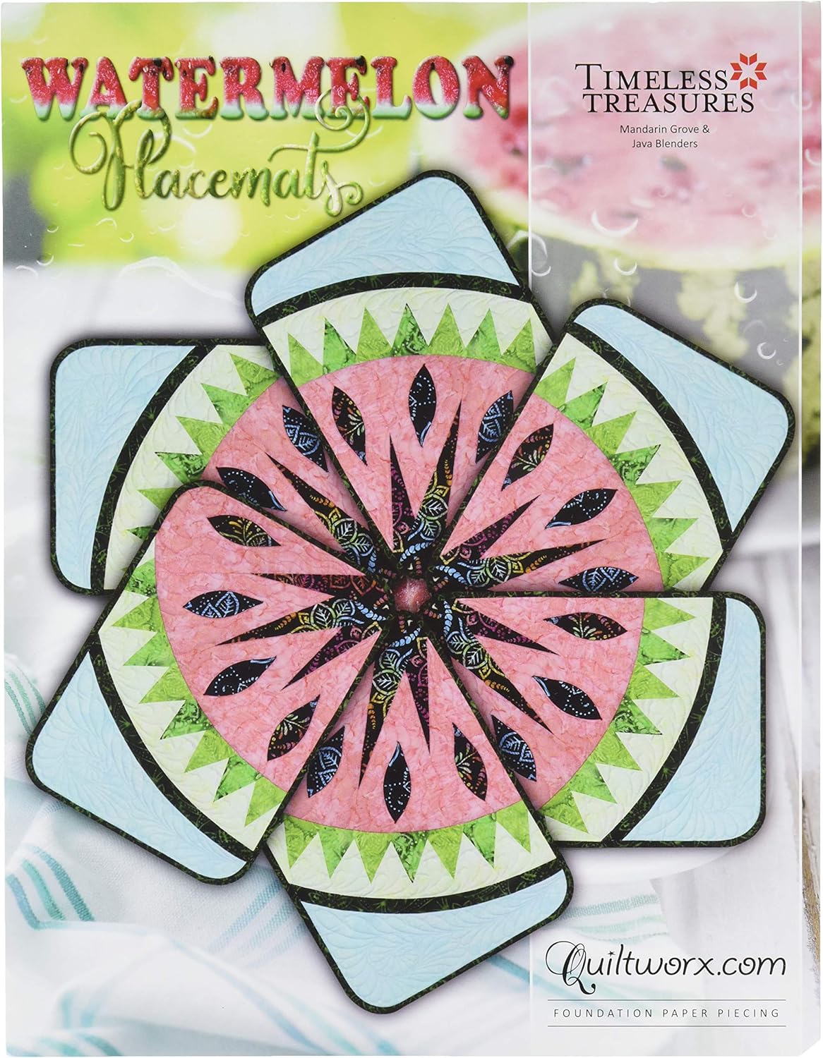 Quiltworx - Judy Niemeyer Quilting Watermelon Placemats Pattern
