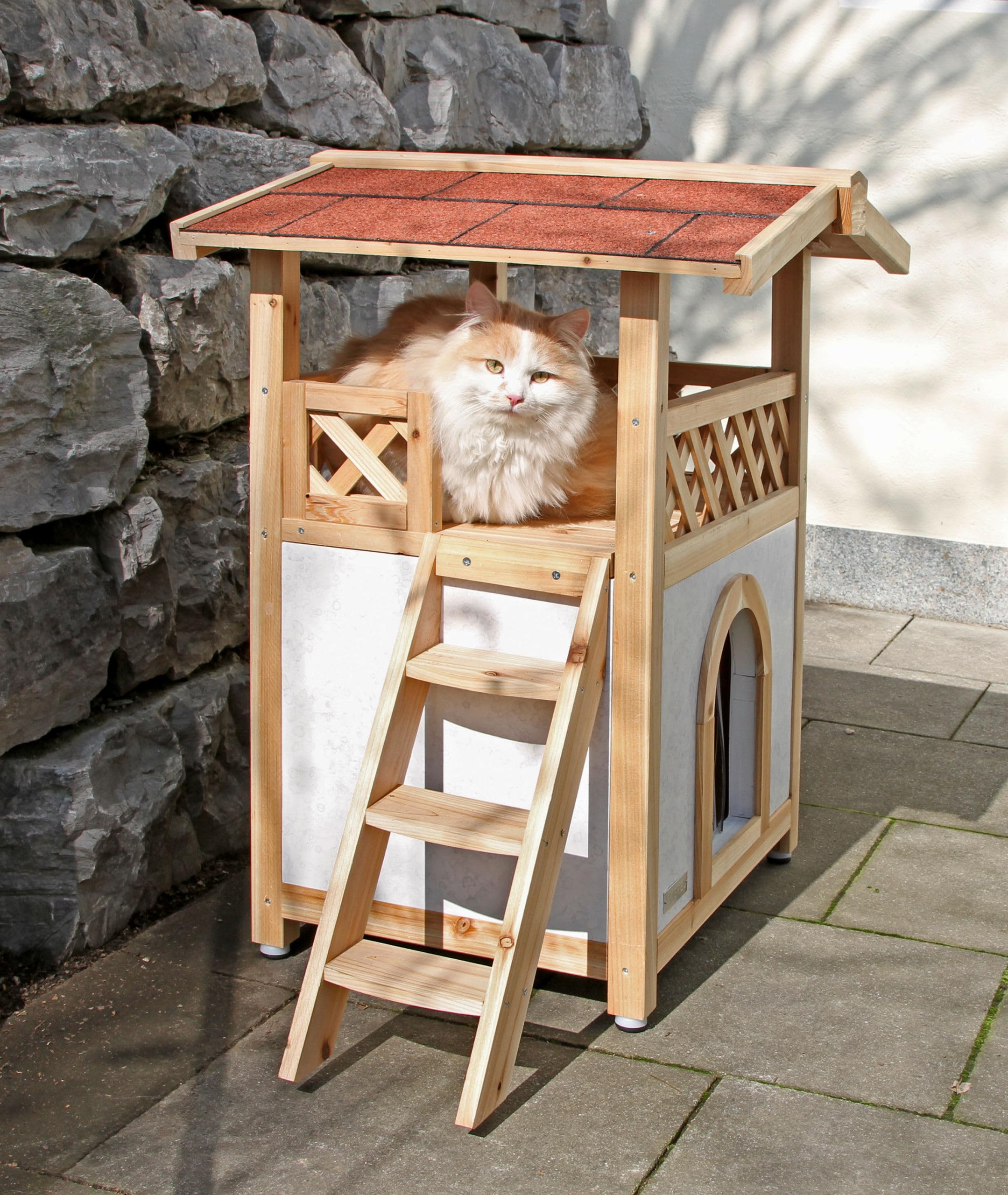 Kerbl - Casa per Gatti, in Stile Tirolese, 57 x 88 cm