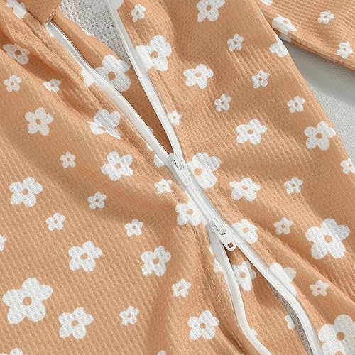 Miniatura 5 de Madjtlqy Mameluco de manga larga con volantes y diadema para recién nacido, para otoño e invierno, para bebé recién nacida