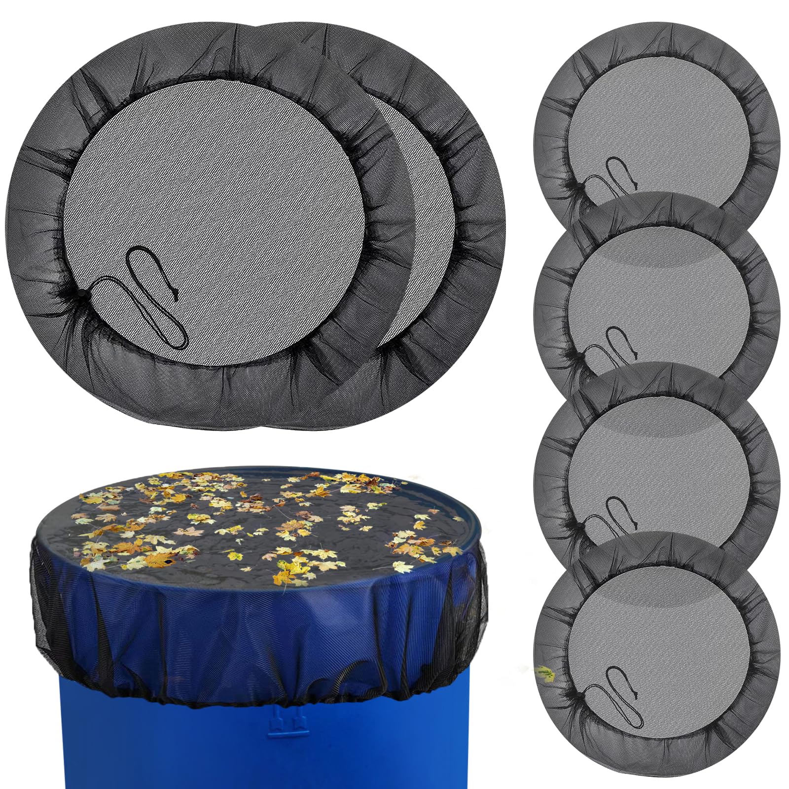 2x Regentonnen Netz 60cm - Schutz Vor Laub & Insekten