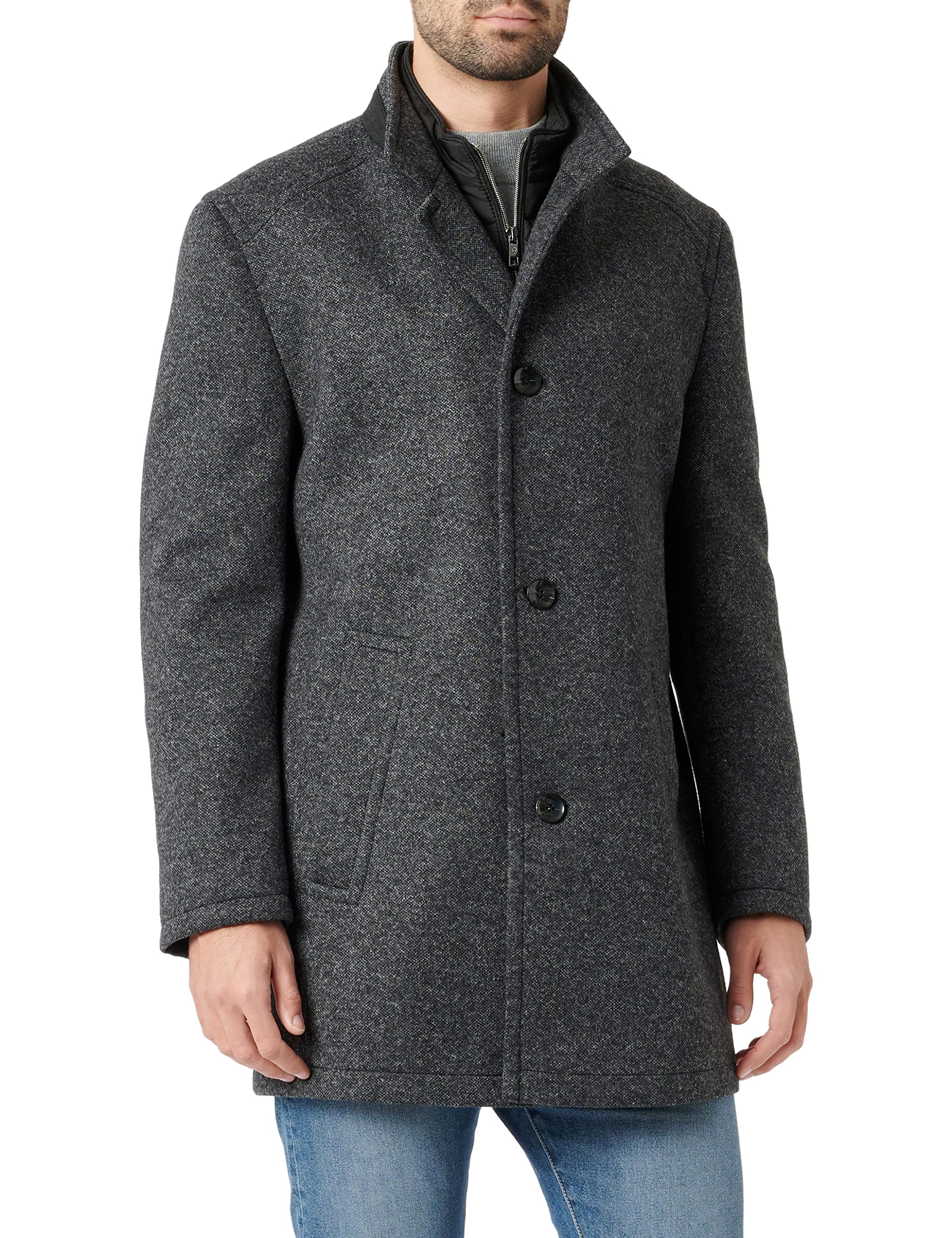 bugatti Herren Wollmantel